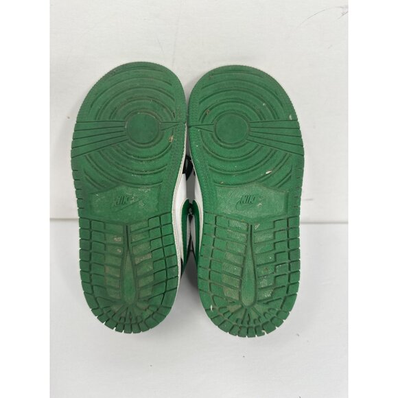 Nike Air Jordan 1 Mid SE GS Sneakers Youth Size 10C Green Black White - Picture 9 of 9